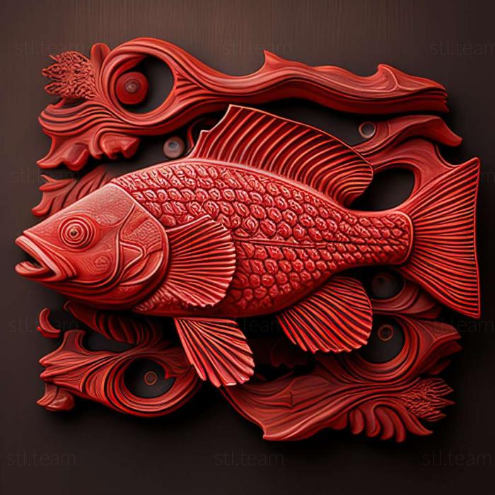 Animals Красная рыба паку